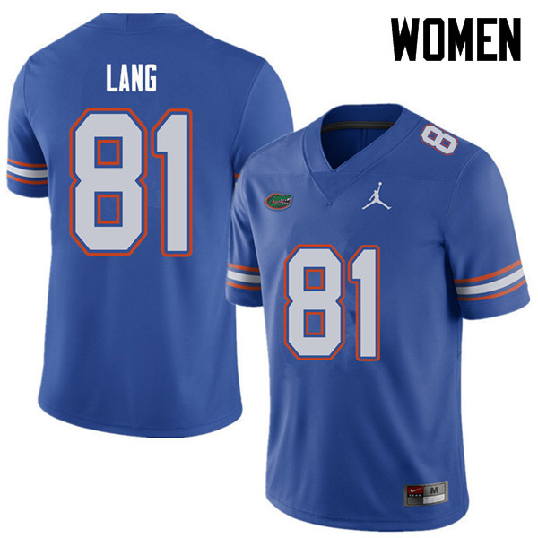 Jordan Brand Women #81 Dante Lang Florida Gators College Football Jerseys Sale-Royal